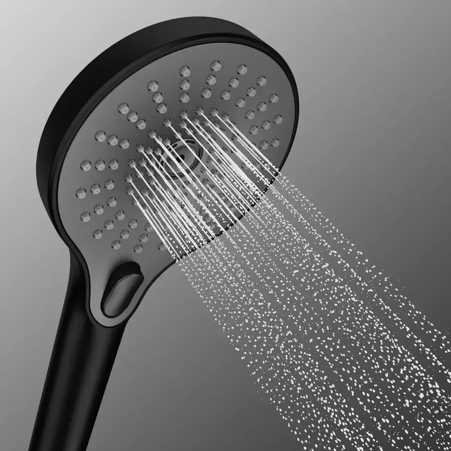 Wenko Handsproeier Ultimate Shower Zwart grijs Ø 13 cm (1-delig)