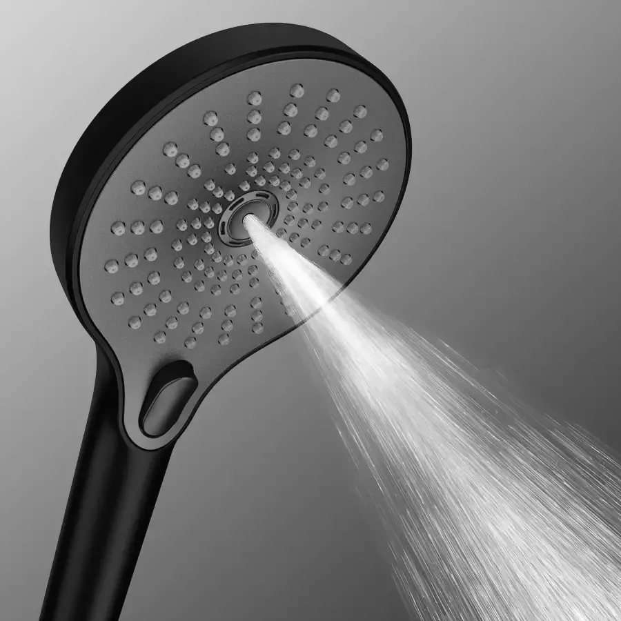 Wenko Handsproeier Ultimate Shower Zwart grijs Ø 13 cm (1-delig) - Foto 2