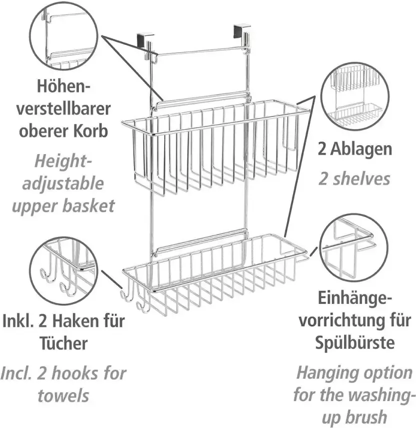 Wenko Keukenrek Keukenkast hangplank - Foto 4