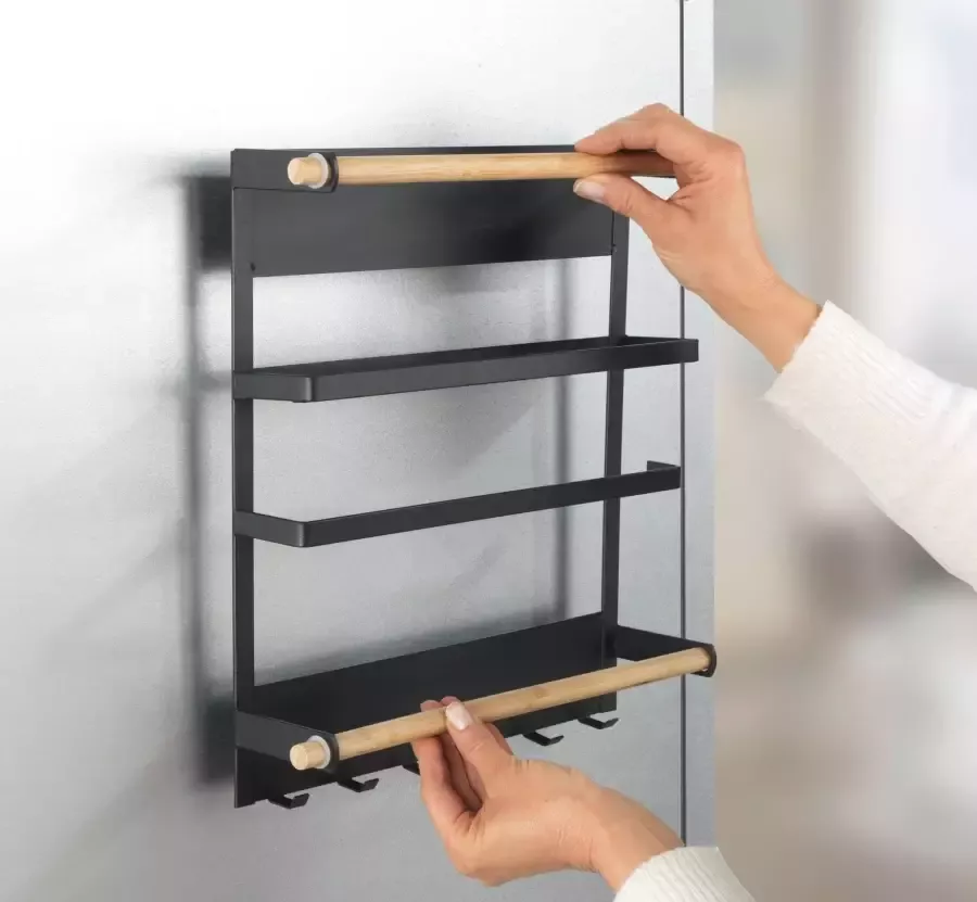 Wenko Keukenrek Model Magna magnetische rek met keukenrolhouder bevestiging zonder boren - Foto 4
