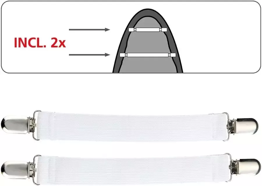 Wenko Strijkplankovertrek Air Comfort XL Universal 100% katoen strijkoppervlak 140x48 cm