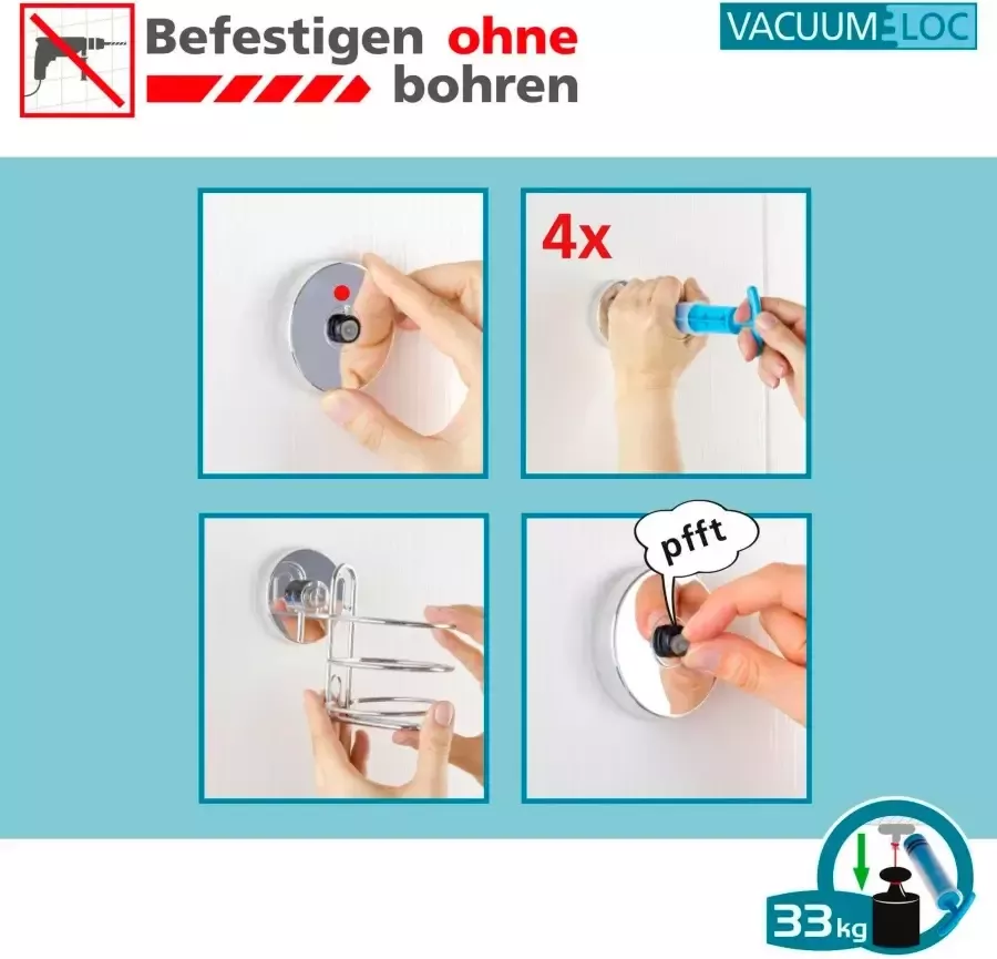 Home24 Vacuüm loc wc papierhouder Milazzo WENKO