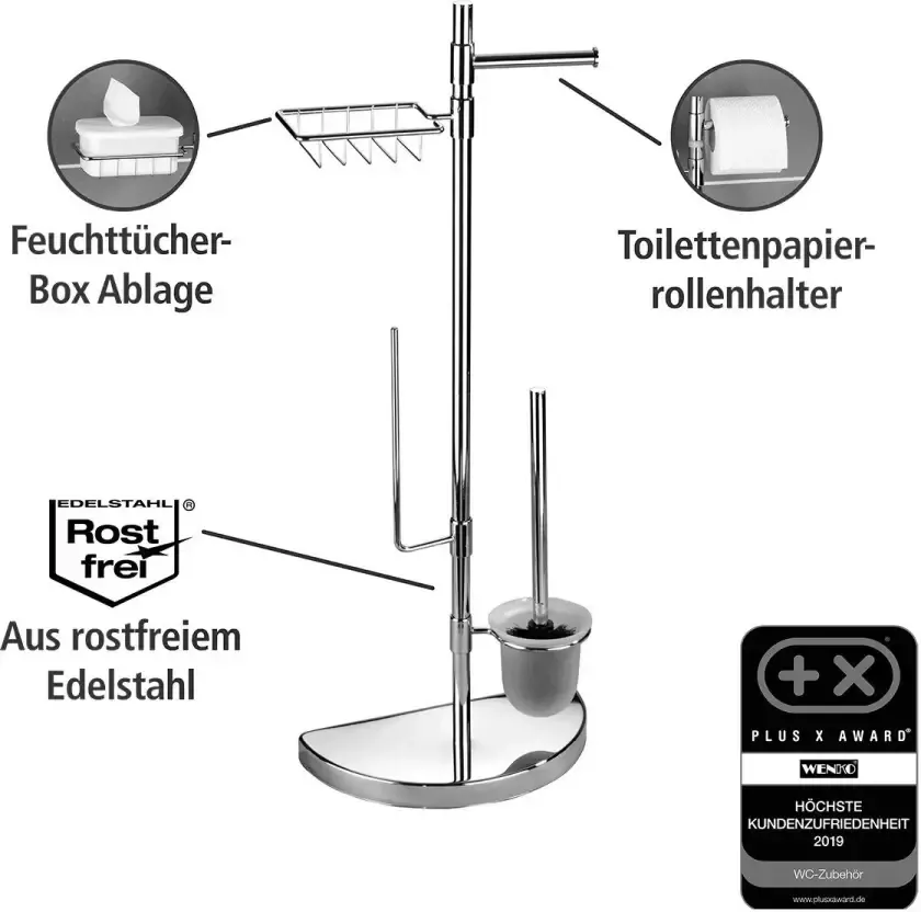Wenko Toiletset Ruimtebesparend wonder - Foto 2
