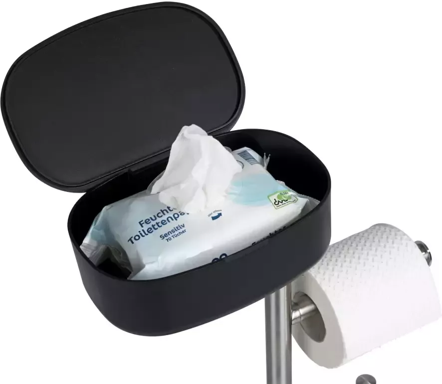 Wenko Toiletset Rivazza geïntegreerde toiletrolhouder en box (1 stuk)