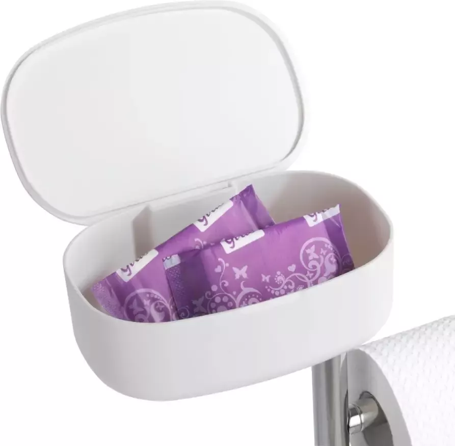 Wenko Toiletset Rivazza geïntegreerde toiletrolhouder en box (1 stuk)