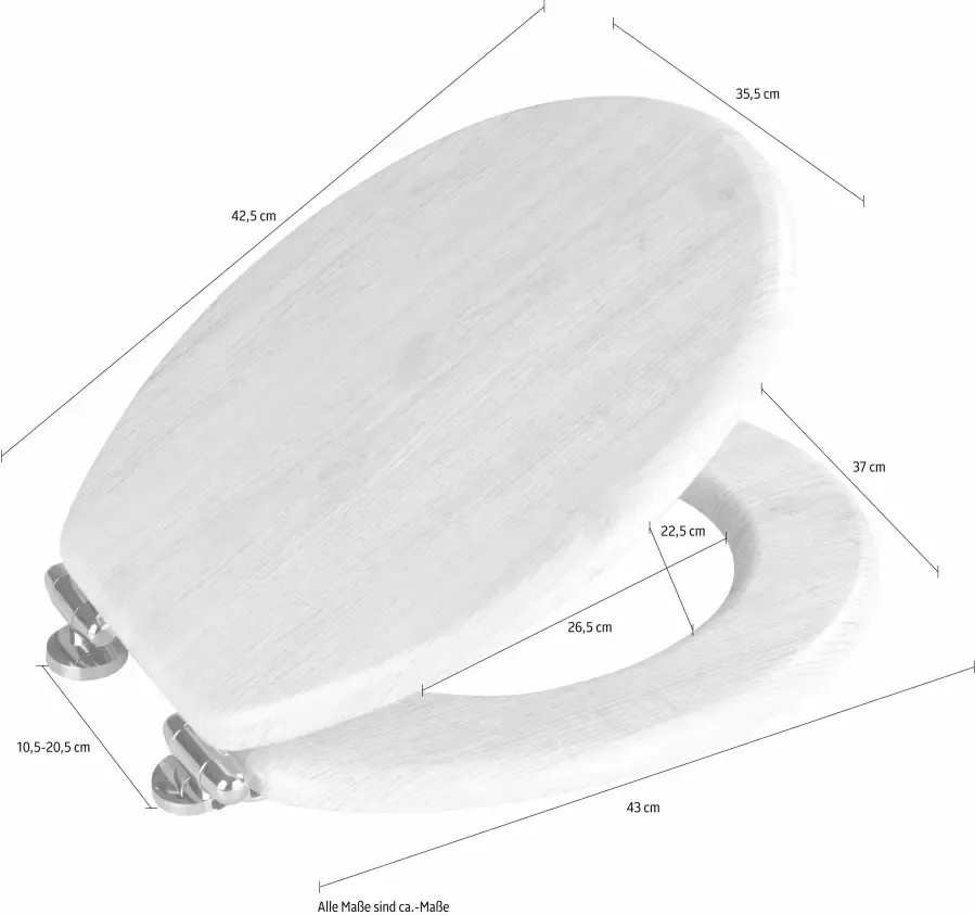 Home24 Wc bril Eiken WENKO