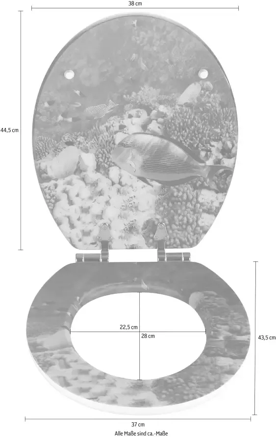 Home24 Wc bril Fish WENKO - Foto 3