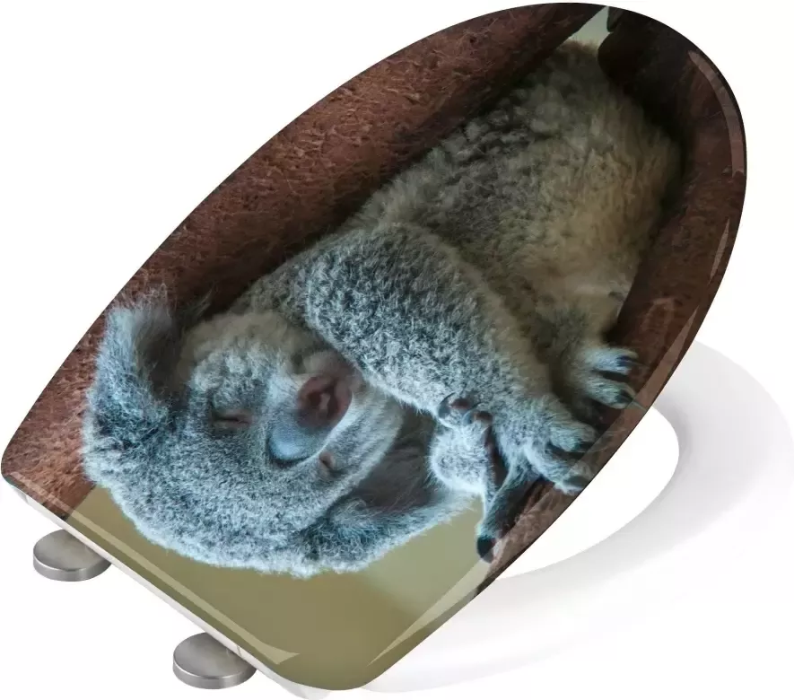 Wenko Toiletzitting Koala met soft-closesysteem van duroplast - Foto 1