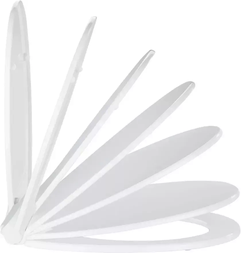 Wenko Toiletzitting Kos wit set van 2 met soft-closemechanisme (2 stuks)