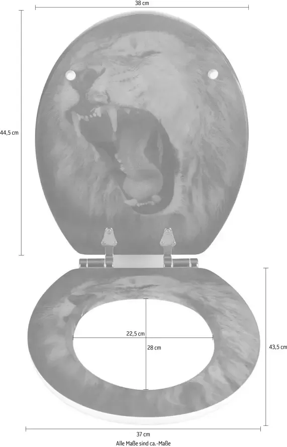 Home24 Wc bril Lion WENKO - Foto 3