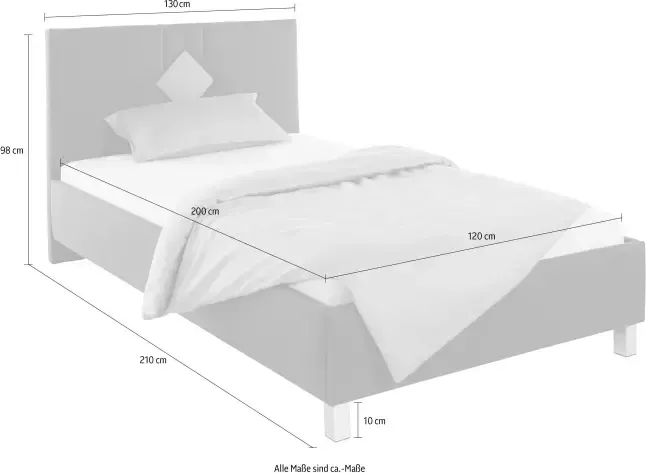 Westfalia Polsterbetten Gestoffeerd bed - Foto 3