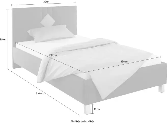 Westfalia Polsterbetten Gestoffeerd bed - Foto 4