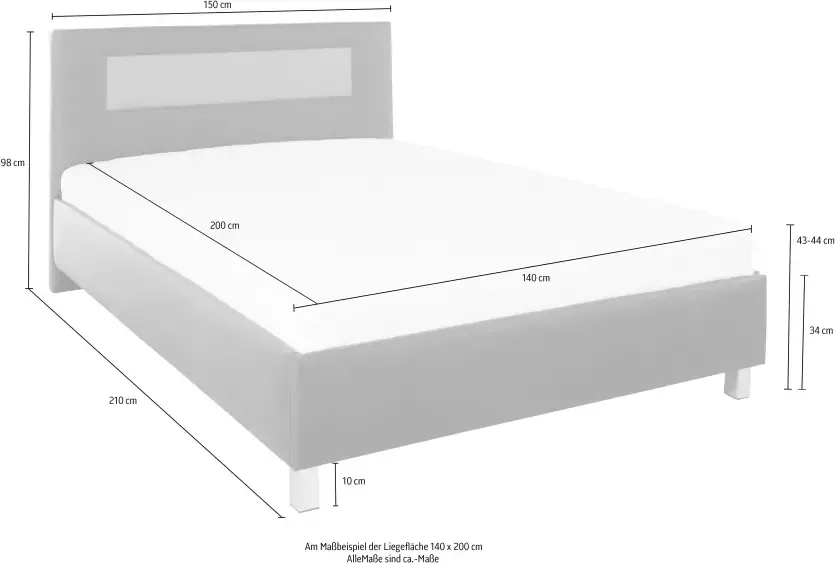 Westfalia Polsterbetten Gestoffeerd bed - Foto 3