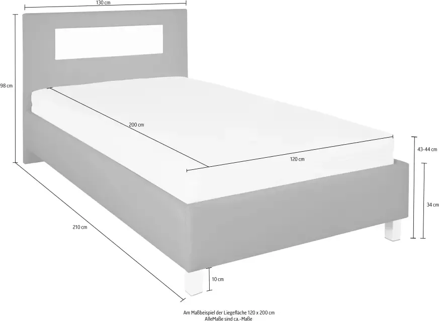 Westfalia Polsterbetten Gestoffeerd bed - Foto 1