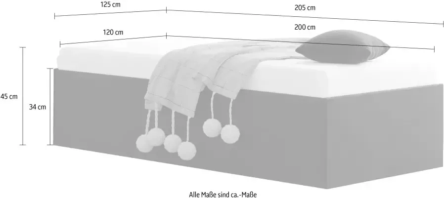 Westfalia Polsterbetten Gestoffeerd bed Amrum - Foto 4