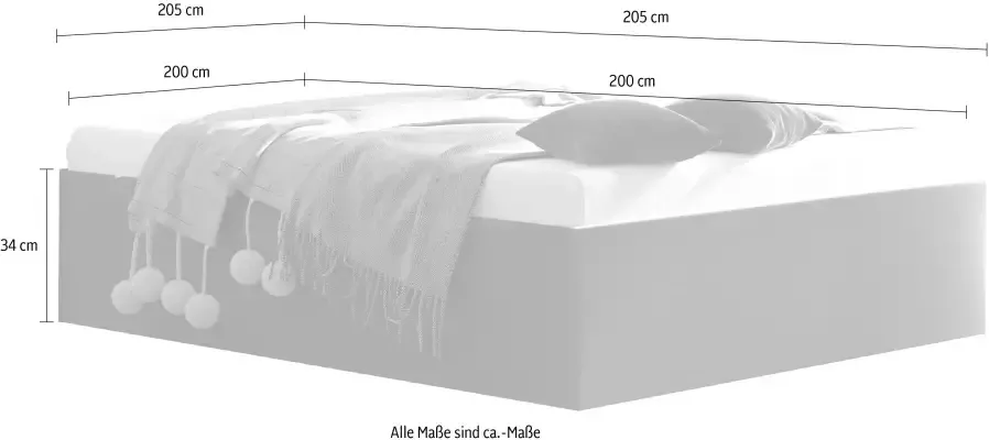 Westfalia Polsterbetten Gestoffeerd bed Amrum - Foto 5