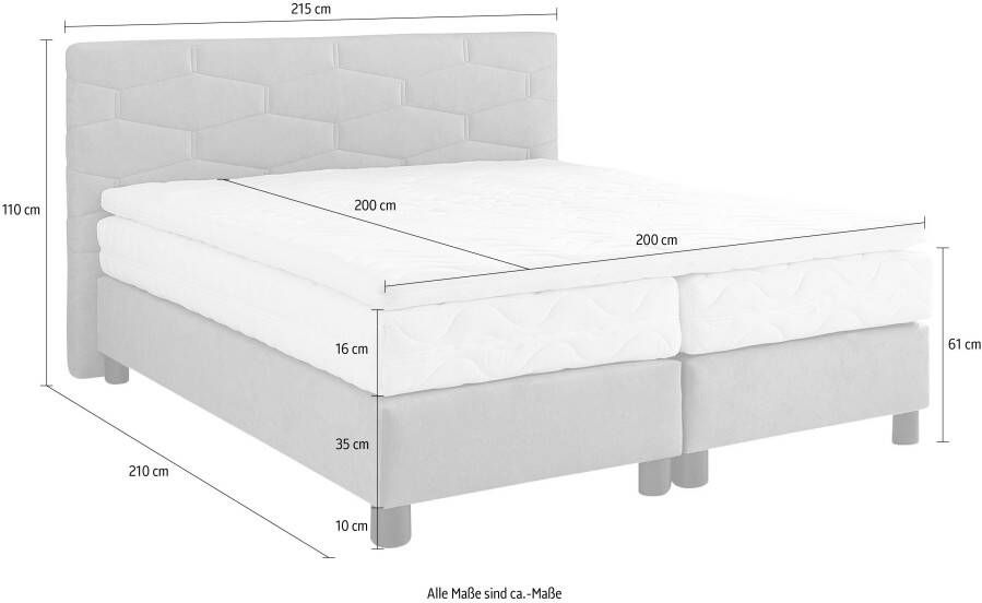 Westfalia Polsterbetten Boxspring naar keuze met topmatras - Foto 2