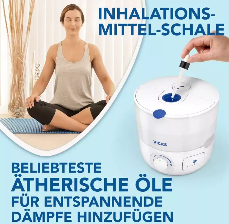 WICK Luchtbevochtiger Bovenaan te vullen koude lucht ultrasone luchtbevochtiger WUL585E