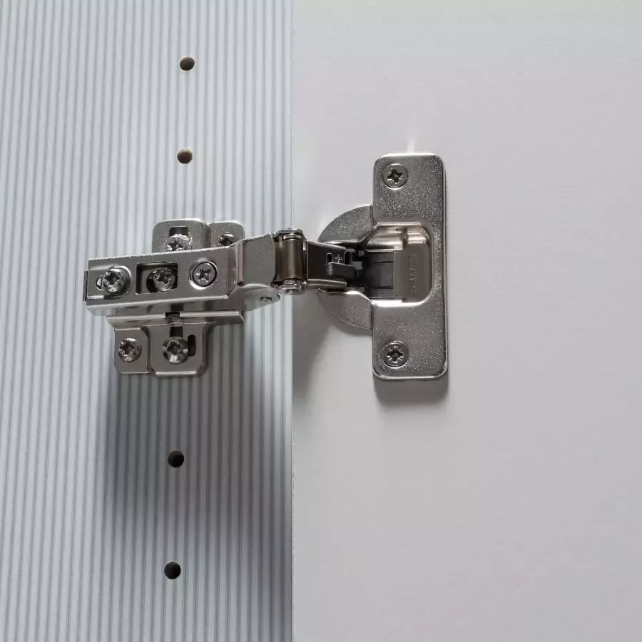 WIEMANN Draaideurkast Monaco Kledingkast Kast Linnenkast met elegant glazen front met chic glazen front en hoogwaardig beslag inclusief deurdemping