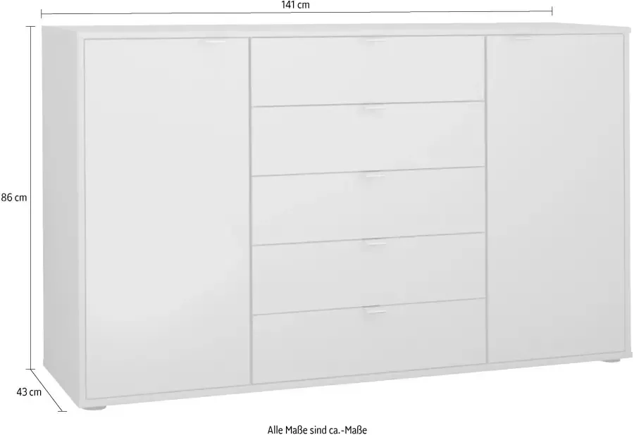 WIEMANN Kast met laden en deuren Nizza voorgemonteerd met soft-closetechniek en glazen front - Foto 2