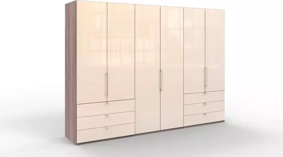 WIEMANN Vouwdeurkast Loft Kledingkast Kast Linnenkast met glazen front robuuste glazen fronten nauwelijks hoorbare deuren met panorama-opening - Foto 5