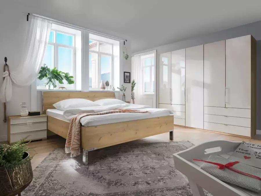 WIEMANN Vouwdeurkast Loft Kledingkast Kast Linnenkast met glazen front robuuste glazen fronten nauwelijks hoorbare deuren met panorama-opening - Foto 3