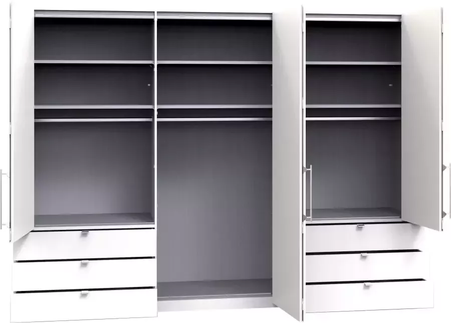 WIEMANN Vouwdeurkast Loft Kledingkast Kast Linnenkast met glazen front robuuste glazen fronten nauwelijks hoorbare deuren met panorama-opening - Foto 2