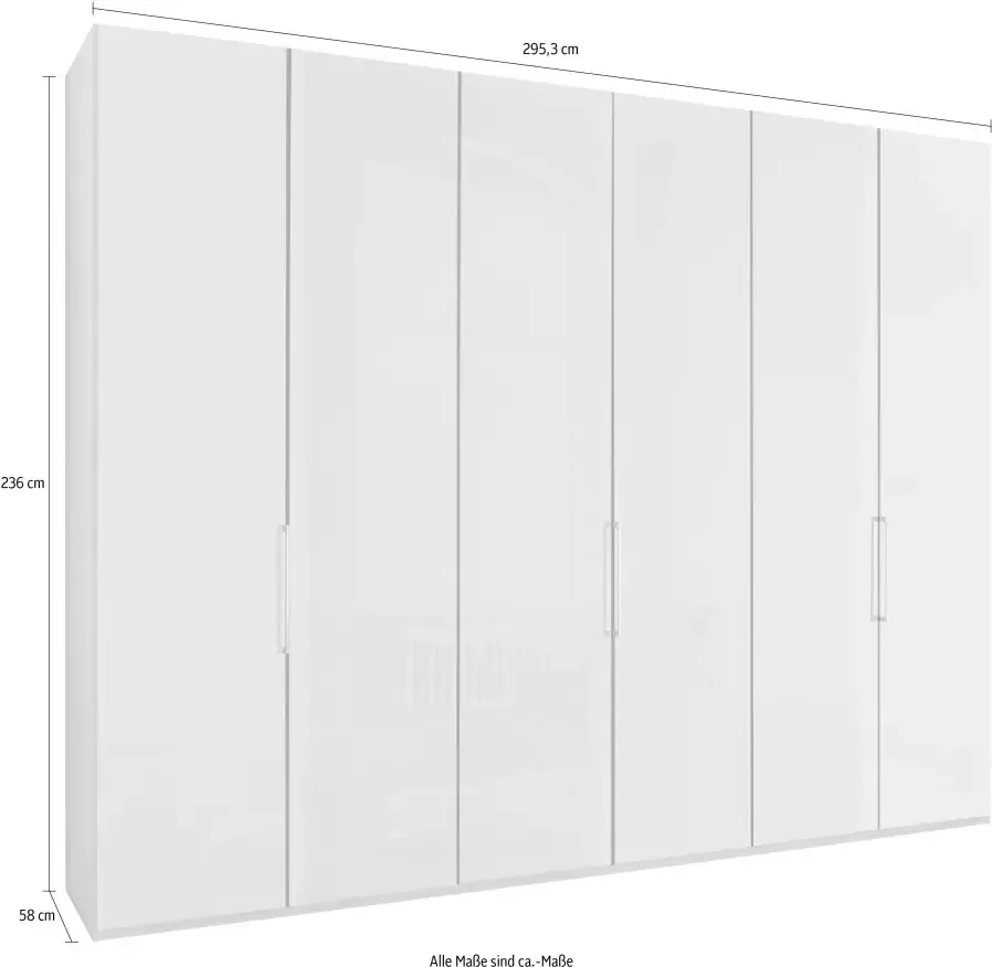 WIEMANN Vouwdeurkast Monaco met glazen front en hoogwaardig beslag - Foto 3