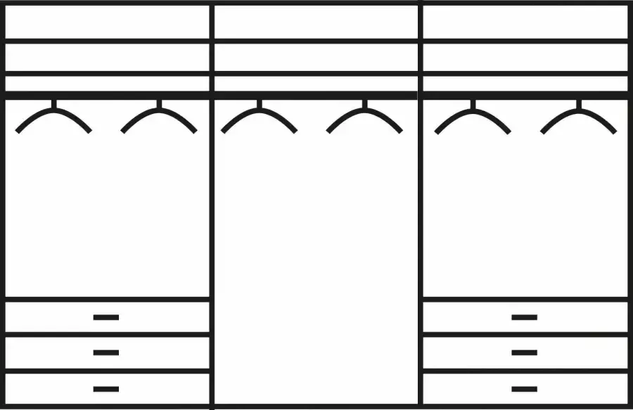 WIEMANN Zweefdeurkast Malibu - Foto 2
