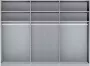 WIEMANN Zweefdeurkast Monaco hoogwaardig glas- en spiegelfront - Thumbnail 3