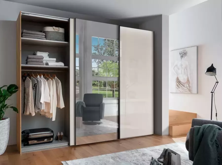 WIEMANN Zweefdeurkast Monaco Kledingkast Kast Linnenkast met schuifdeuren - Foto 6