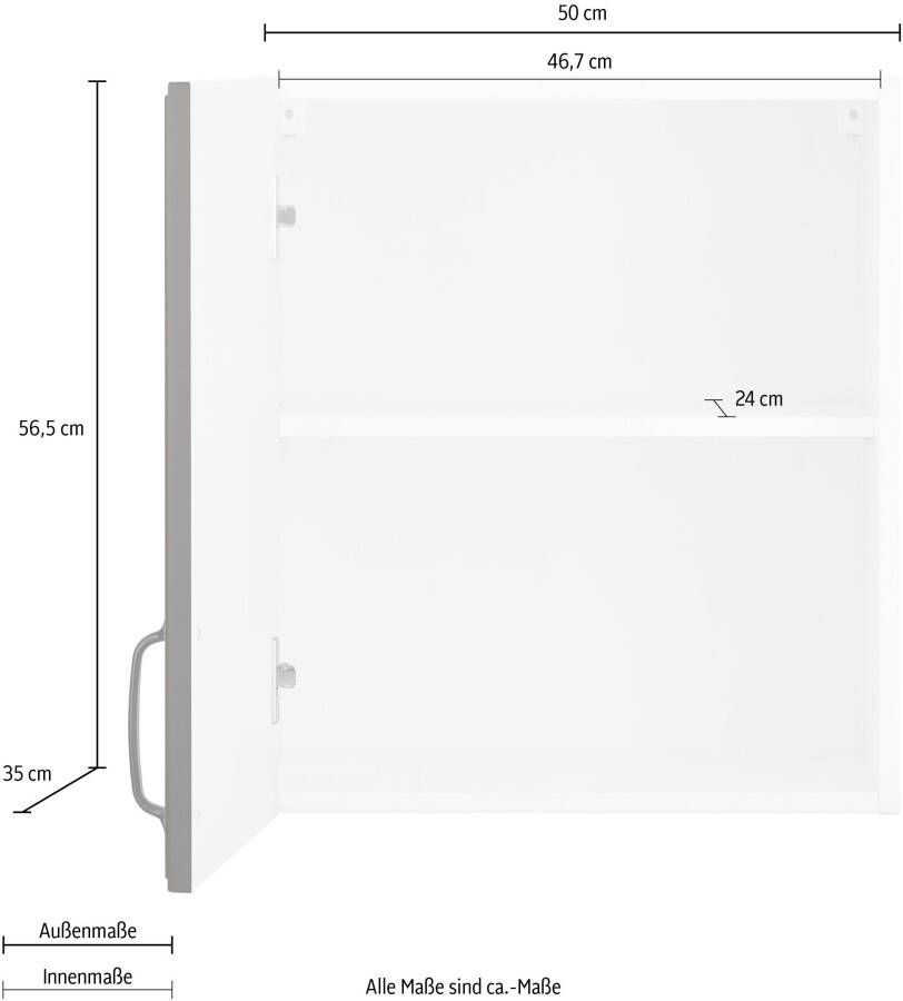 Wiho Küchen Hangend kastje Erla 50 cm breed met vakkenfront - Foto 3