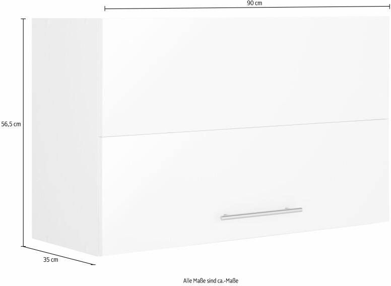 Wiho Küchen Hangend kastje met vouwklep Ela Breedte 90-130 cm