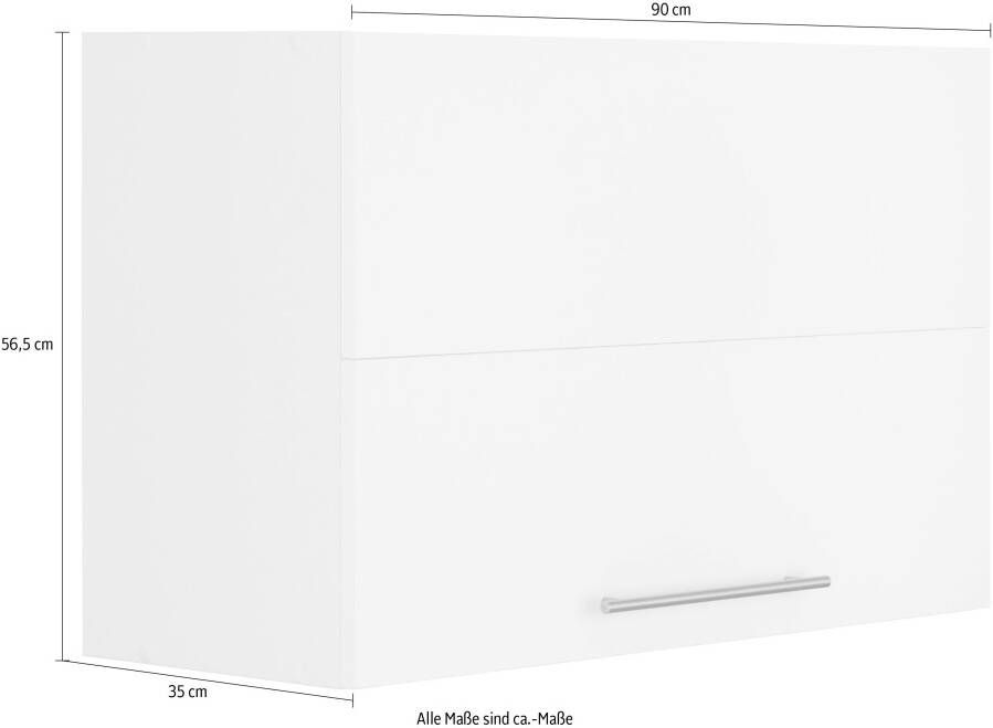 Wiho Küchen Hangend kastje met vouwklep Unna 90 cm breed met soft-closefunctie - Foto 1