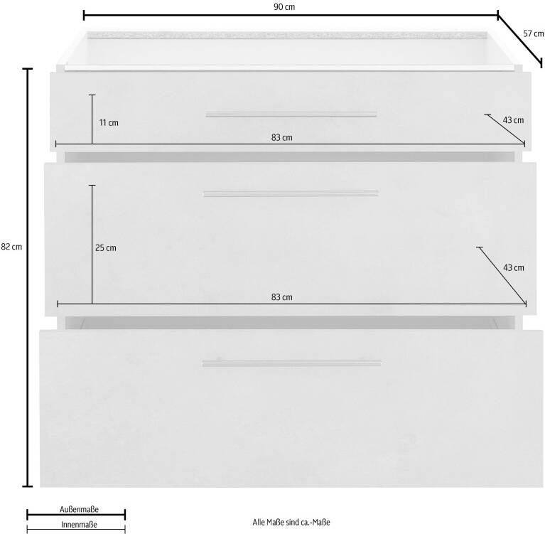 Wiho Küchen Onderkast Flexi2 Breedte 90-130 cm - Foto 2