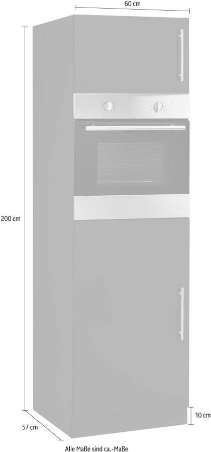 Wiho Küchen Oven koelkastombouw Cali 60 cm breed - Foto 2