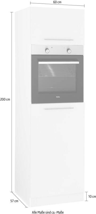 Wiho Küchen Oven- koelkastombouw Unna 60 cm breed
