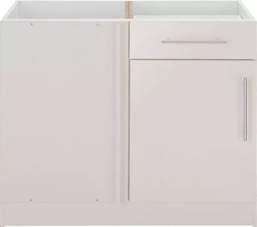 Wiho Küchen Hoekonderkast Cali 100 cm breed ontwerpafmeting 110 cm zonder werkblad - Foto 3