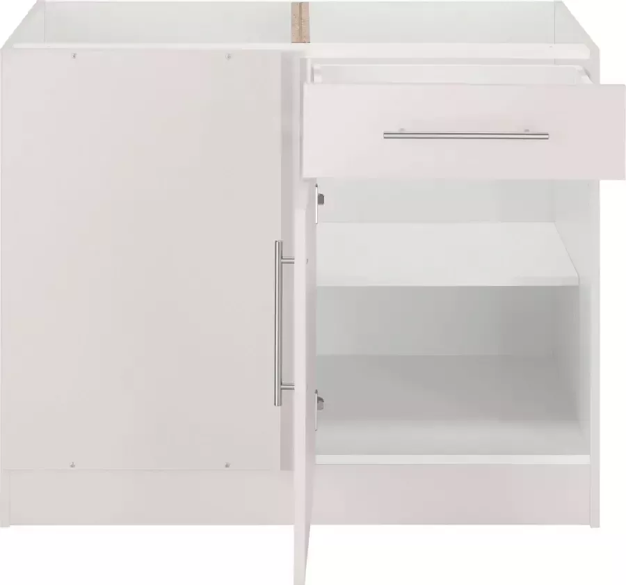 Wiho Küchen Hoekonderkast Cali 100 cm breed ontwerpafmeting 110 cm zonder werkblad - Foto 2