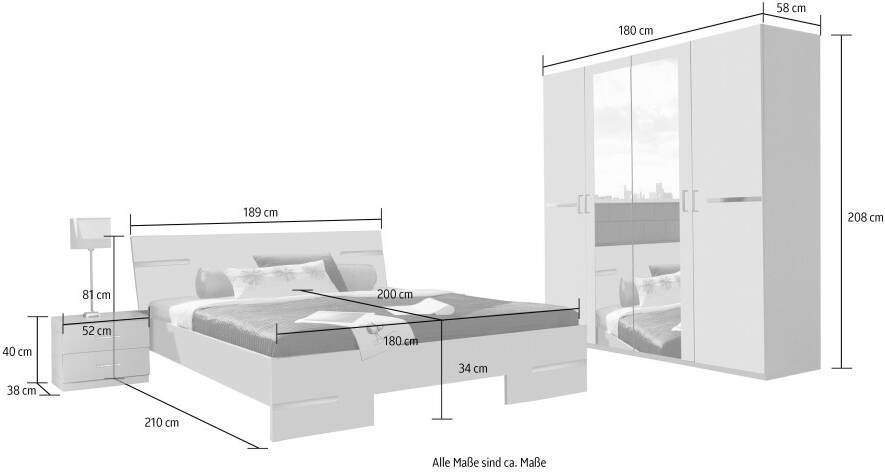 Wimex Complete slaapkamer ANNA Voordeelset (4-delig) - Foto 5