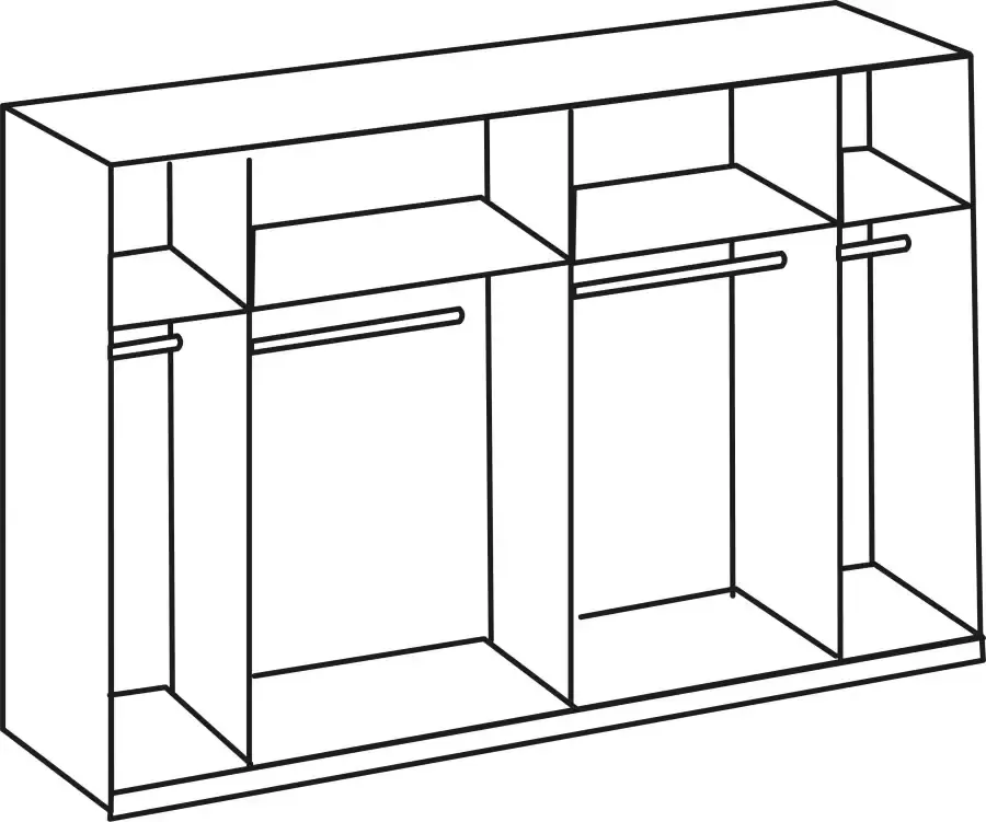Wimex Draai- zweefdeurkast Lotto - Foto 6