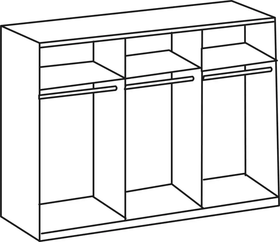 Wimex Kledingkast Chalet in het midden met spiegeldeuren - Foto 5