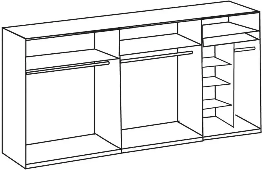 Wimex Zweefdeurkast Bern schuifdeurkast TOPSELLER Kast met extra indeling kapstok - Foto 8