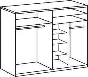 Wimex Zweefdeurkast Bern schuifdeurkast TOPSELLER Kast met extra indeling kapstok - Foto 12