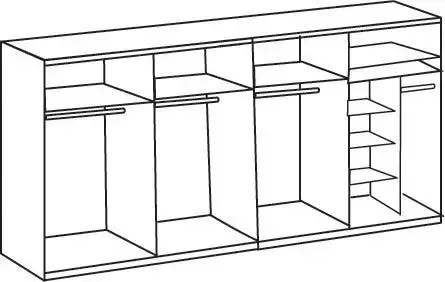 Wimex Zweefdeurkast Bern schuifdeurkast TOPSELLER Kast met extra indeling kapstok - Foto 11