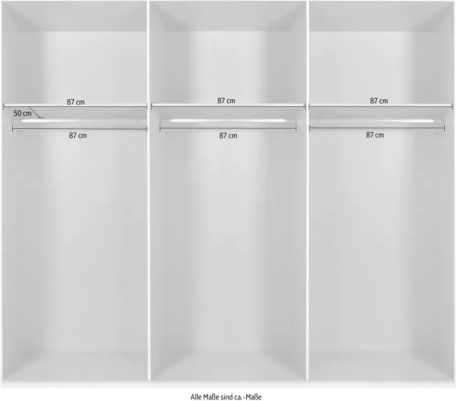 Wimex Zweefdeurkast Engeland 2-deurs met volledig gespiegelde voorkant van de kast in verschillende breedtematen - Foto 2