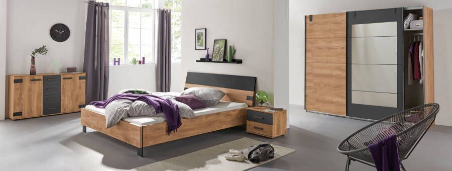 Wimex Zweefdeurkast Malmö kledingkast optioneel met of zonder spiegel Kledingkast in industriële stijl 225 of 270 cm breed - Foto 18