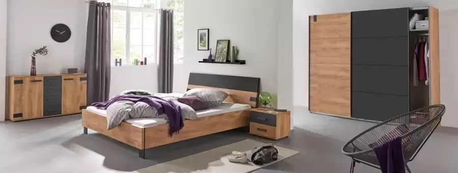 Wimex Zweefdeurkast Malmö kledingkast optioneel met of zonder spiegel Kledingkast in industriële stijl 225 of 270 cm breed - Foto 16