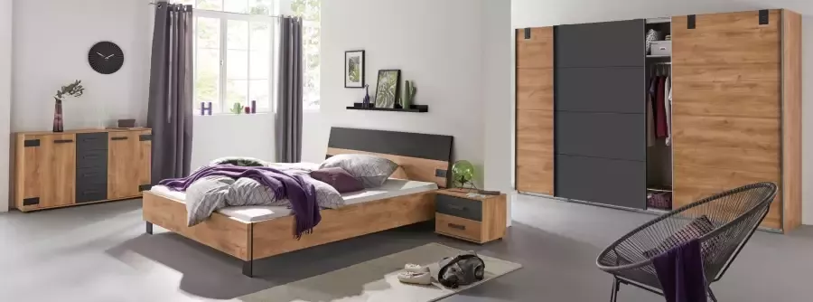 Wimex Zweefdeurkast Malmö kledingkast optioneel met of zonder spiegel Kledingkast in industriële stijl 225 of 270 cm breed - Foto 17