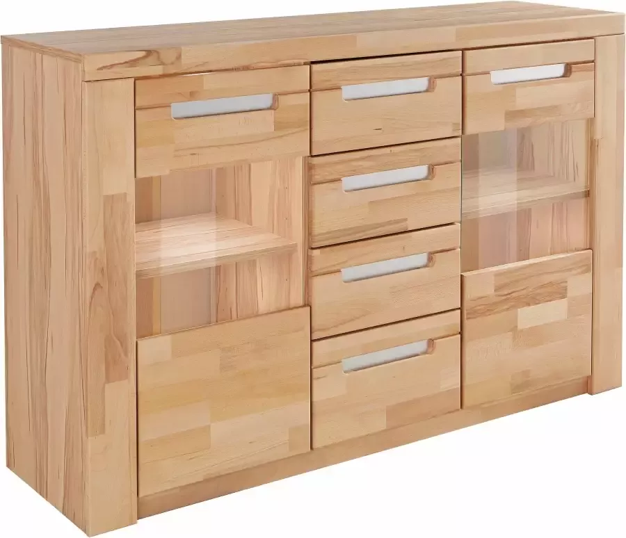 Home affaire Dressoir Kolding Breedte 140 cm met 2 glasdeuren - Foto 2